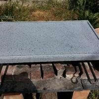 BARBECUE PIASTRA GRIGLIA IN PIETRA LAVICA 60x40x3