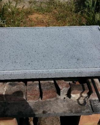 BARBECUE PIASTRA GRIGLIA IN PIETRA LAVICA 60x40x3
