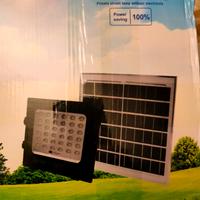 faro con pannello solare e crepuscolare 300w