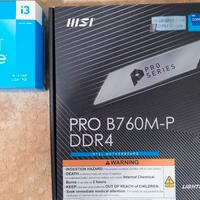 Bundle CPU 14100f e mobo MSI PRO B760M-P DDR4