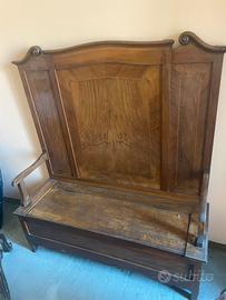 Cassapanca in legno massello vintage