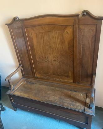 Cassapanca in legno massello vintage