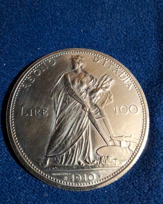 Riproduzione 100 lire del 1910