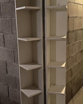 2 scaffali angolari a colonna Ikea Benno