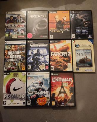 10 giochi per PC originali .