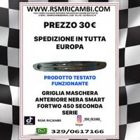 GRIGLIA MASHERINA ANTERIORE NERA SMART FORTWO 450 