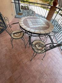 set da giardino in ferro 