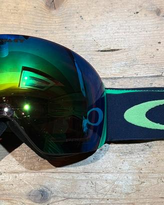 Maschera da sci Oakley FLIGHT DECK L blu/verde