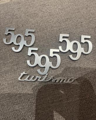 Loghi 595 turismo Originali in colorazione argento
