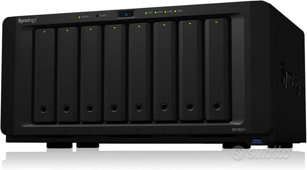 NAS Synology DS1821+ 90TB HDD e SSD 20GB RAM - Informatica In vendita a ...