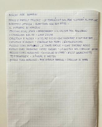 Dischi  45 giri per bambini