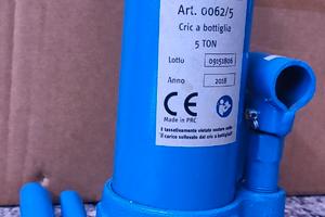 Cric Bottiglia 5T per Auto Furgone Trattore Nuovo