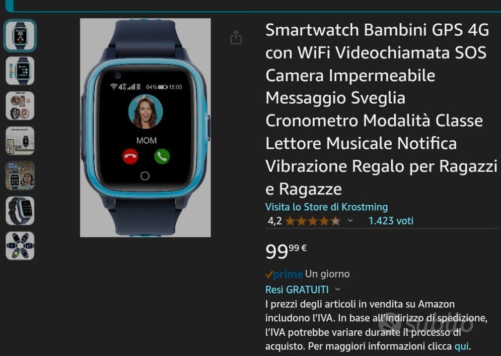 Smartwatch bambini gps 4g wifi sos nuovo sigillato - Tutto per i bambini In  vendita a Torino