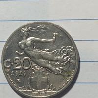 20 centesimi 1919 donna librata altissima conserva