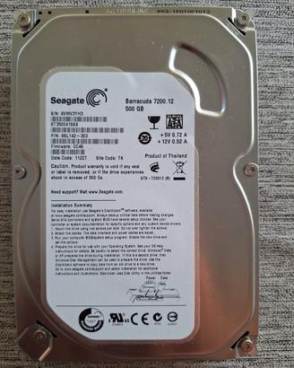 HD Seagate Barracuda 500 GB