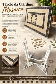 Tavolo da arrendamento o giardino