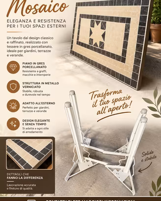 Tavolo da arrendamento o giardino