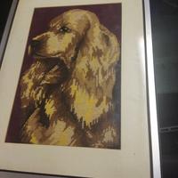 Quadro mezzo punto cane