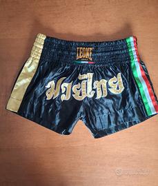 Pantaloncini Leone Muay Thai Neri 