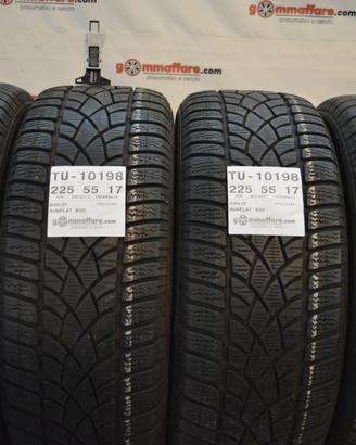4 Pneumatici 225/55 R17 Dunlop W3 D Runflat