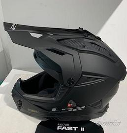 Casco Ls2 MX708 FAST II Matt Black