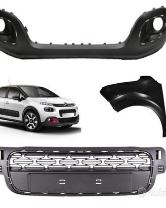 Citroen C3 paraurti fanale airbag scarico freni 16