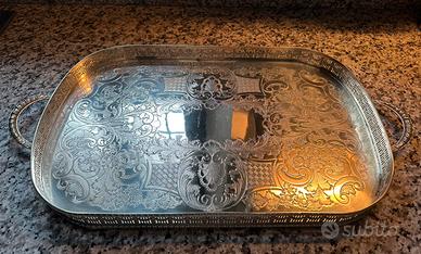 Vassoio in argento Sheffield