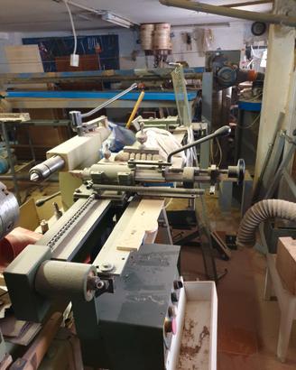 tornio per legno con copiatore 