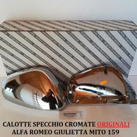 Calotte cromate originali Alfa 159 Giulietta Mito