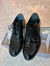 Scarpa Cerimonia Matrimonio Uomo Nero Lucido