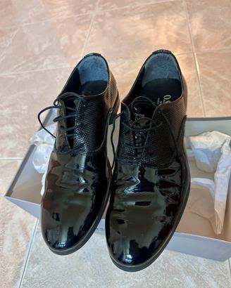 Scarpa Cerimonia Matrimonio Uomo Nero Lucido