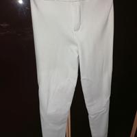 2 pantaloni equitazione fouganza bianchi 12anni