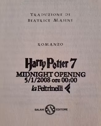 Harry Potter Salani Prima Edizione