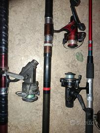 canne da pesca vintage 