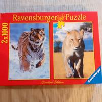 Puzzle doppio Ravensburger - tigre e leonessa