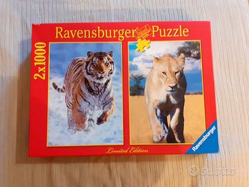 Puzzle doppio Ravensburger - tigre e leonessa