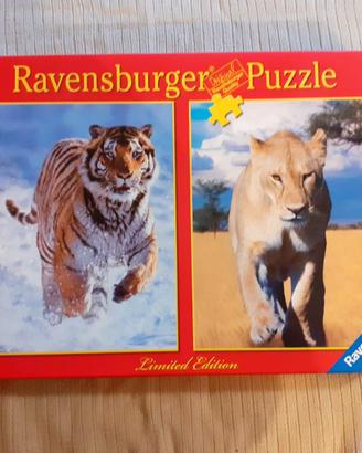 Puzzle doppio Ravensburger - tigre e leonessa