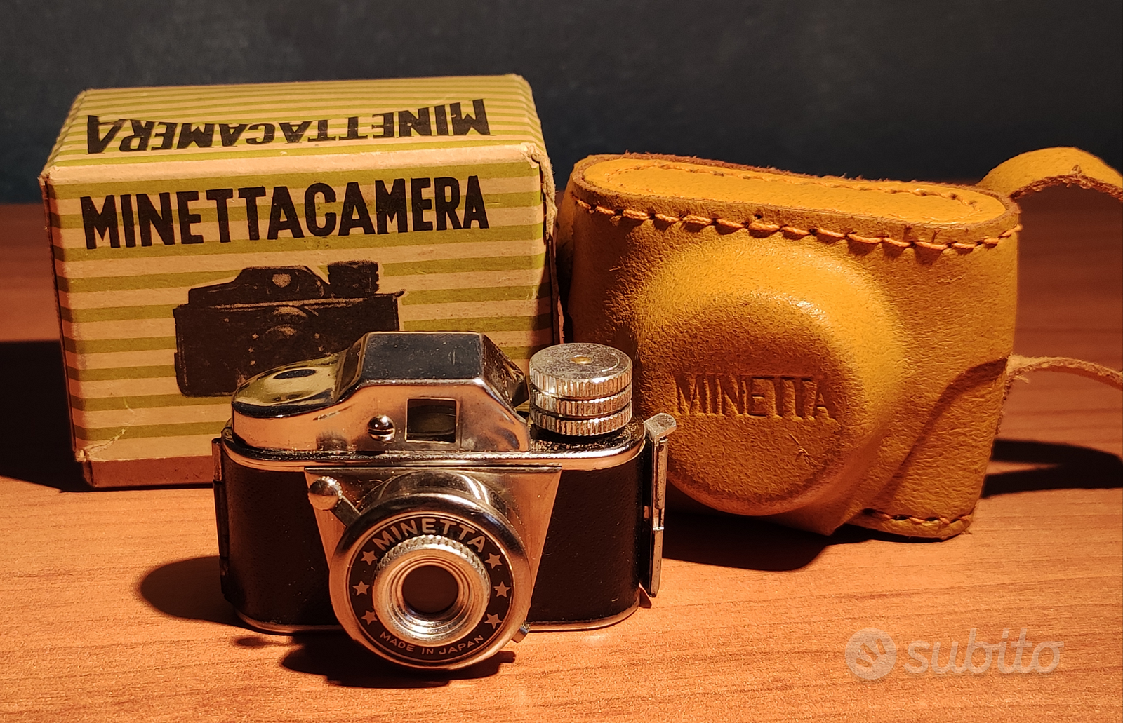 MINI MACCHINA FOTOGRAFICA MINETTA CAMERA - MADE IN JAPAN - RARA - ANNI 50!