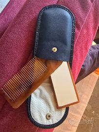 Set da toeletta vintage con specchio e pettine 