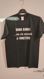 T-shirt divertenti "Sono single"