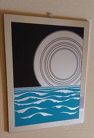 SERIGRAFIA SU METALLO ANNI 70