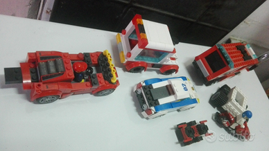 Lego pompieri,polizia,ambulanza,moto