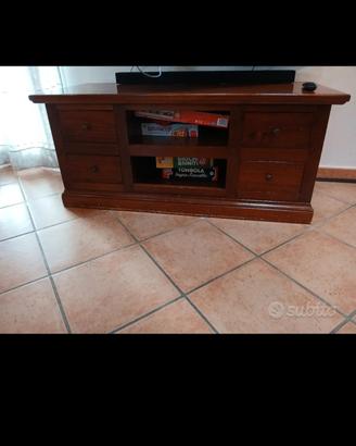 porta tv legno massiccio