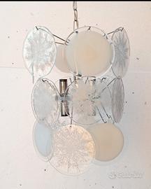Lampadario in vetro di Murano stile Vistosi 