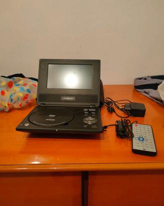 LETTORE DVD PORTATILE + TV 