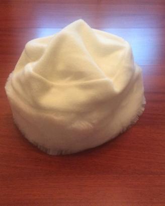 Sciarpa e cappello bianchi donna morbidissimi