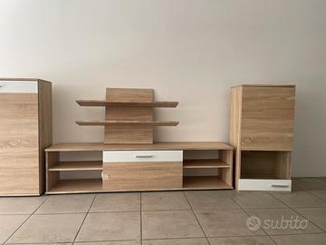 Parete attrezzata soggiorno 4 pezzi