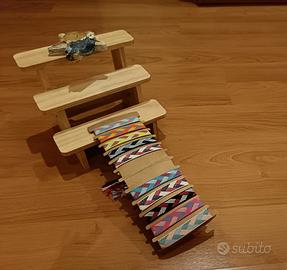 Braccialetti artigianali in tessuto maglia grossa