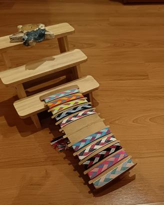 Braccialetti artigianali in tessuto maglia grossa