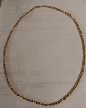 collana oro 18 corda 